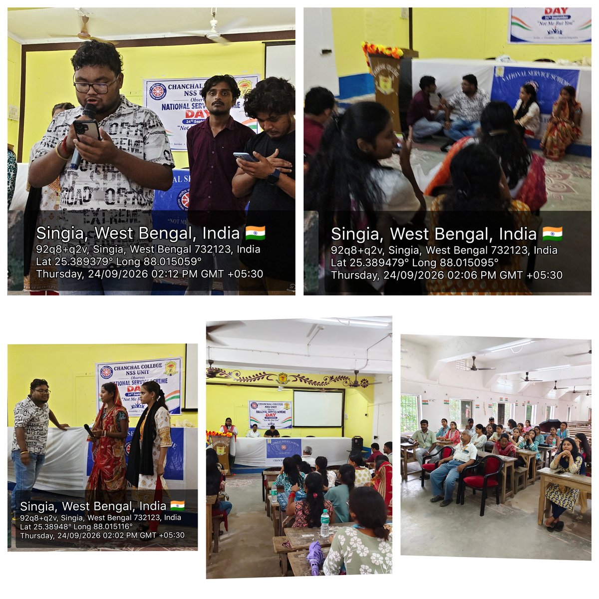 ChanchalNss's tweet photo. On #NSSDay, Chanchal College NSS Unit presented an awareness play on Nesha Mukti, spreading the message of a healthy and drug-free life. #NeshaMukti #NSSIndia https://t.co/7Row431HuO