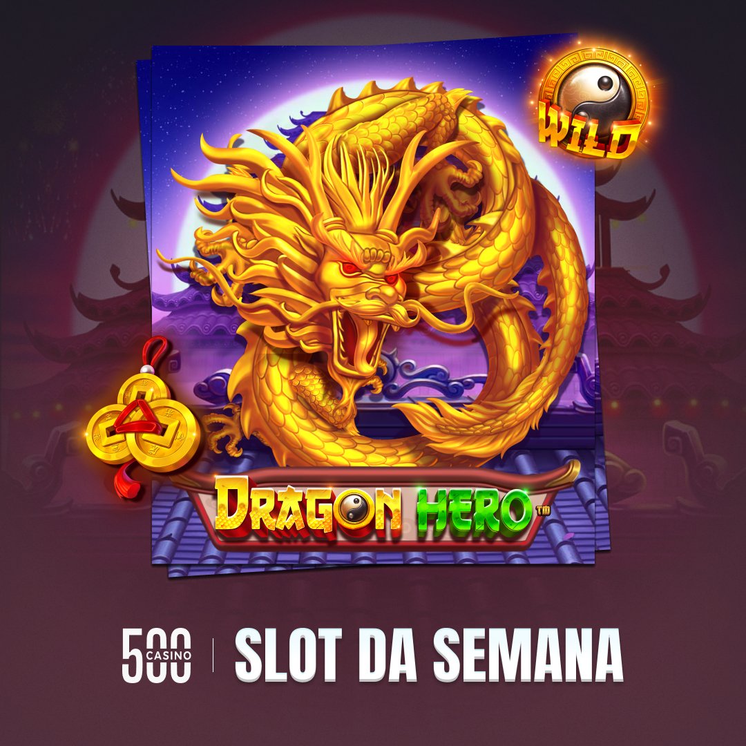 500Casino_BR's tweet photo. Slot da Semana: Dragon Hero 🐲

Devo sortear uma compra de bônus nesse slot? 🔥 https://t.co/6LRICeBFro