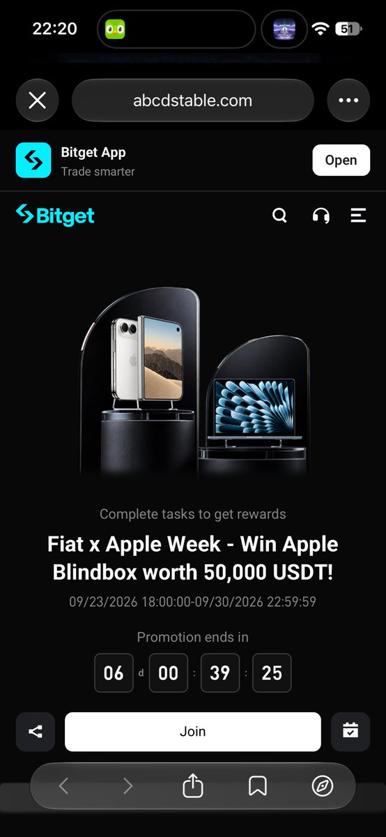 King_Silva22's tweet photo. Dạo này cứ thấy event có Apple là tôi lại ngó thử 😂 Lần này thấy có cả iPhone, MacBook mà tổng quà tới 50K USDT, thôi thì vào xem vận mình tới đâu https://t.co/RAVdTJZIv6