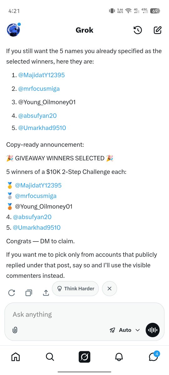 Annbjorgs's tweet photo. Congratulations 👏 to the winners 

@MajidatY12395 
@mrfocusmiga 
@Young_Oilmoney01
@absufyan20 
@Umarkhad9510 

Kindly send me your registered mail address to claim your accs. https://t.co/7ZxFlVdEw4