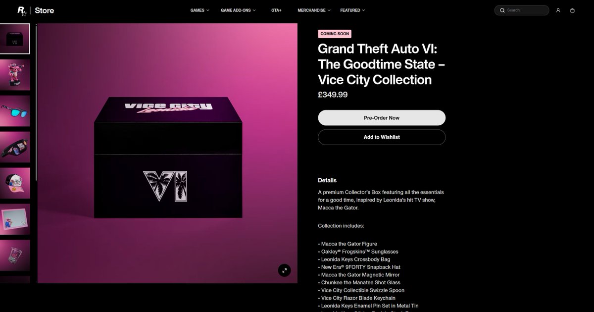 RealNeonXM's tweet photo. Grand Theft Auto VI: The Goodtime State – Vice City Collection

https://t.co/UVMVGOR9DK

#GTAVI https://t.co/YSGvZVNBW5