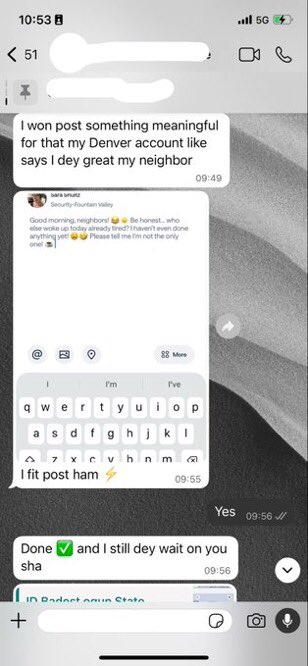 SpenderjrBTC's tweet photo. @Graceboy1039 Try nextdoor verify profile for apartment with surfshark or socks5 vpn https://t.co/NiiewEaTrI