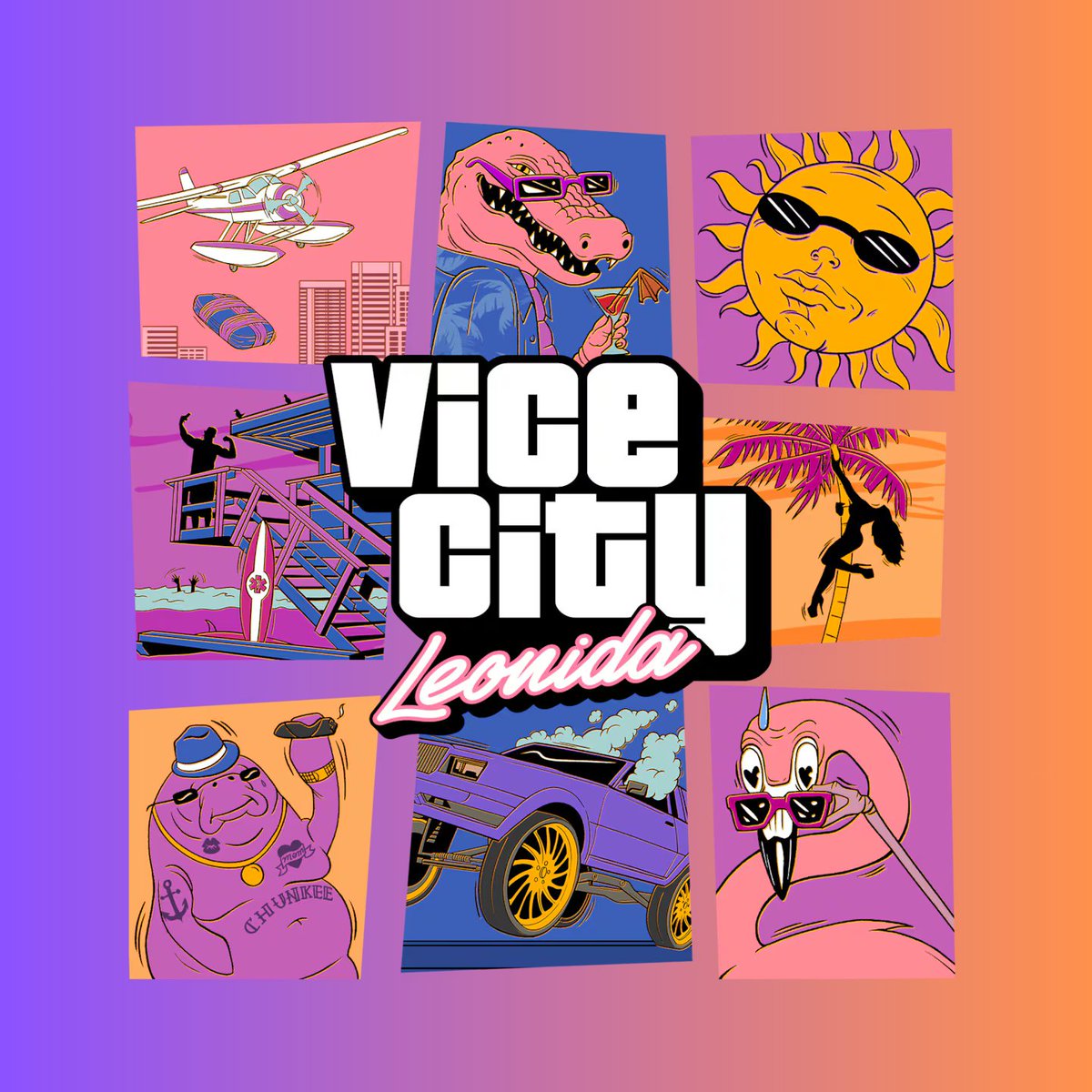 VICEXGTA's tweet photo. Vice City Collection Art by ME
#GTAVI #GTA6 #RockstarGames https://t.co/jGS5hzKQKv