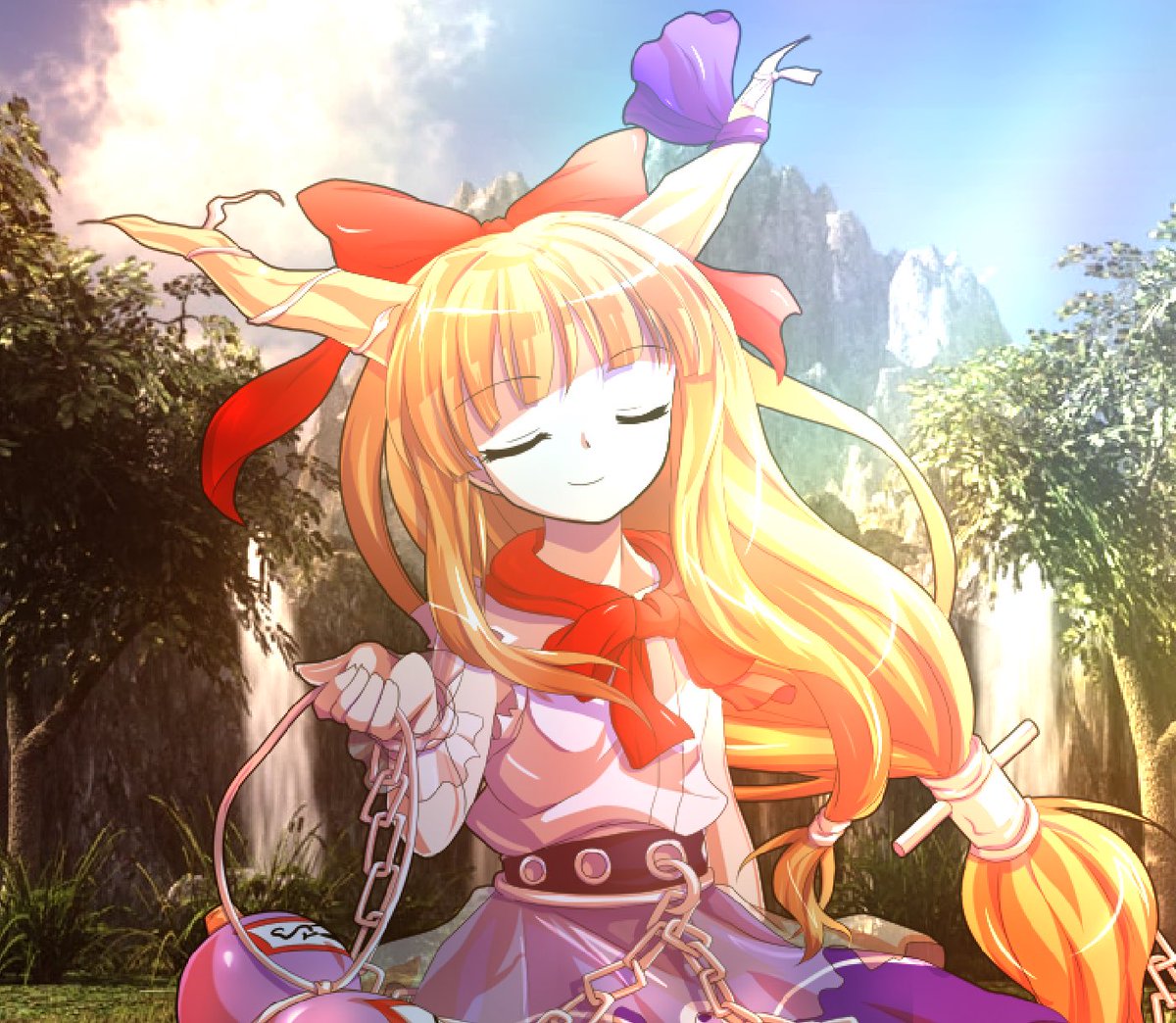 InfiniteSake's tweet photo. Y’know? Aside from other oni, I can’t say I’ve ever met my match when it comes to drinking! Don’t think anyone can out-drink me! People are welcome to try, at least. https://t.co/cxyQB7JUp0