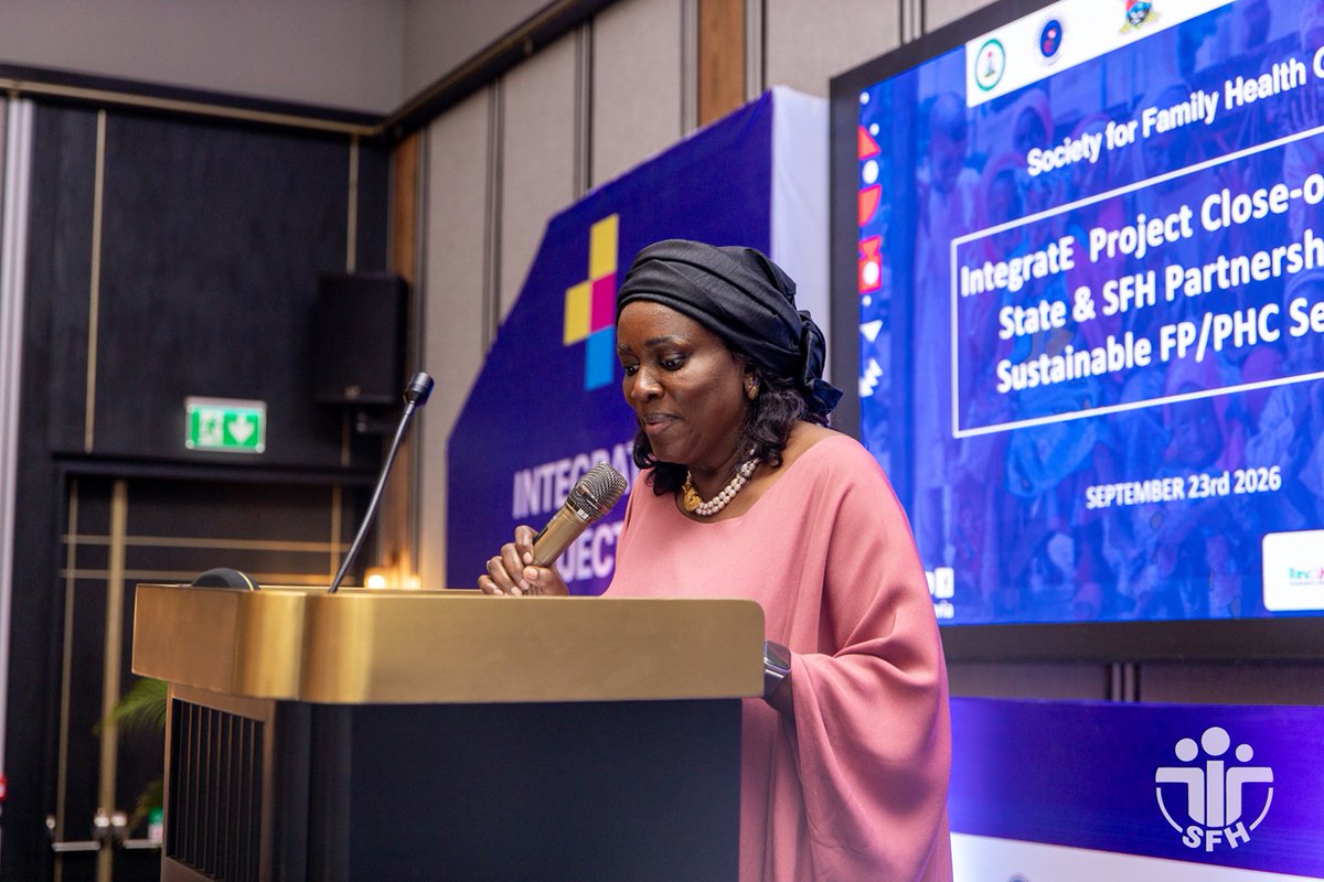 SFHNigeria's tweet photo. Society for Family Health Implemented IntegratE Project Concludes Nine-Year Run Across 11 Nigerian States, Reaching over 3 million women and Children with Quality FP and PHC Services.
Click to Read more: https://t.co/wub8Jt0vk0 #FP #PHC https://t.co/yiYqzjGhkf
