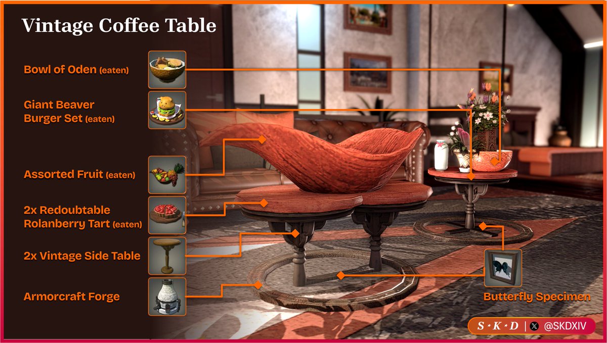 SKDXIV's tweet photo. A little BiD for the tables! 
#FF14ハウジング #FF14Housing https://t.co/RUjsLKzliz