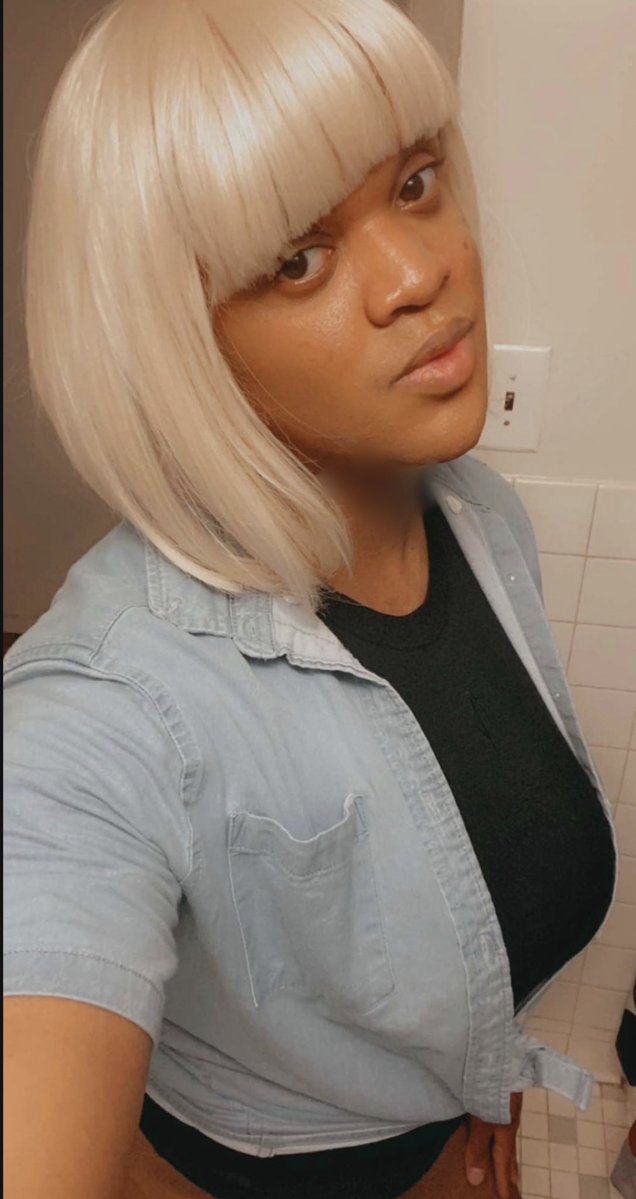 BronxBomb_Shell's tweet photo. Blonde bob days. 👱🏽💙 https://t.co/mmmB6CDmMJ