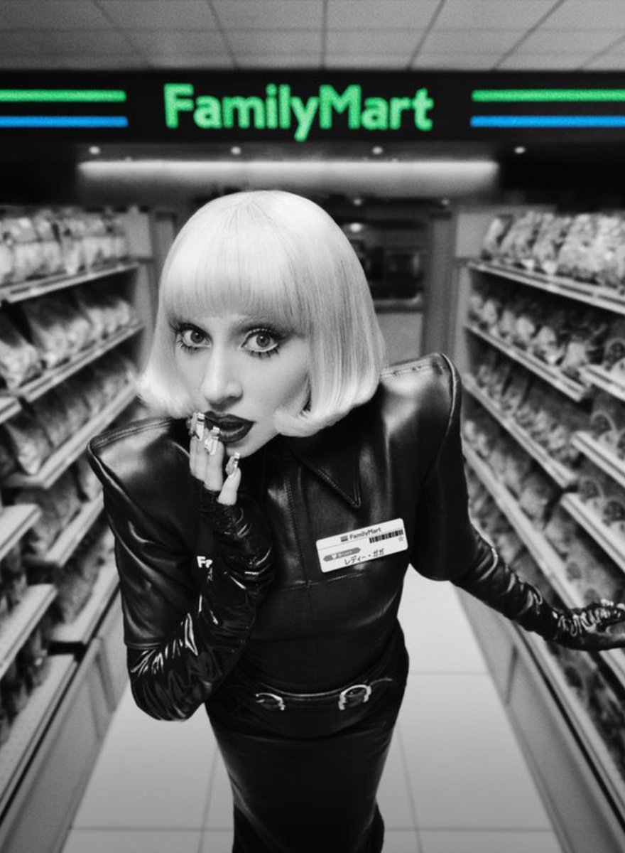 iamgrinthal's tweet photo. Lady Gaga RTL (2011) X Lady Gaga FamilyMart (2026) https://t.co/il8LRzwJ4b
