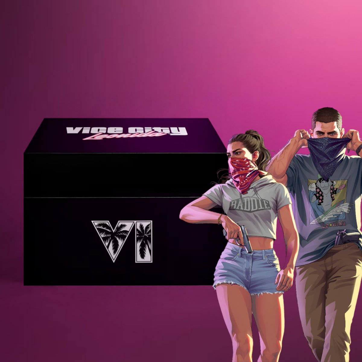 SucumbaGames's tweet photo. A Rockstar Games anunciou Grand Theft Auto VI: The Goodtime State - Vice City Collection.

A Edição de Colecionador custa US$ 400 Dólares, não será vendida no Brasil e também não inclui o jogo. Ela contará com 11 itens oficiais:

• Estátua de Macca, o Jacaré
• Óculos de Sol Oakley® Frogskins™
• Bolsa transversal das Leonida Keys
• Boné Snapback New Era® 9FORTY
• Espelho magnético de Macca, o Jacaré
• Copo de shot de Chunkee, o Peixe-boi
• Colher swizzle colecionável Vice City
• Chaveiro de lâmina Vice City
• Conjunto de pins esmaltados das Leonida Keys em uma lata de metal
• Conjunto de adesivos das Leonida Keys em um pacote
• Pôster dupla face de lembrança com o mapa de Leonida
