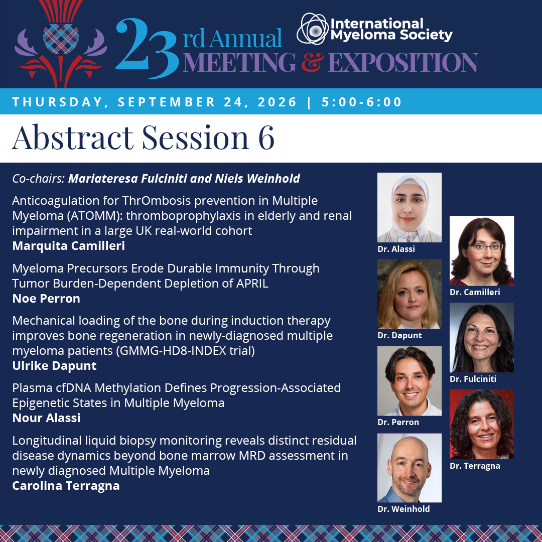 Myeloma Society (@Myeloma_Society) — #IMS26 — conference slide