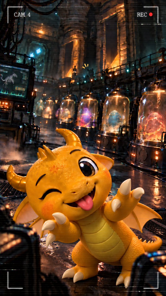 YuskiAl46's tweet photo. 🐉 Blinky finally made his appearance.
🥚 Everything looks normal in the Hatchery…

👀 Or does it?
There’s something quietly peeking from behind him, and Blinky has absolutely no idea. 🫣

Did you spot it? 🐲 https://t.co/5W2dSVu65b
