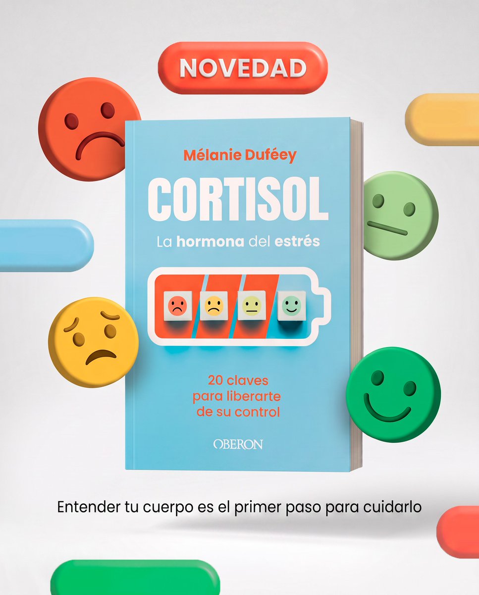 OberonLibros's tweet photo. ⭐ NOVEDAD ⭐

📖 'Cortisol, la hormona del estrés' te ayuda a comprender cómo influye esta #hormona en tu bienestar y te ofrece herramientas naturales, recetas y hábitos sencillos para recuperar el equilibrio y sentirte mejor cada día. ✨📖

👉 https://t.co/mRj04CBPBE https://t.co/J2Wpf8rpFd