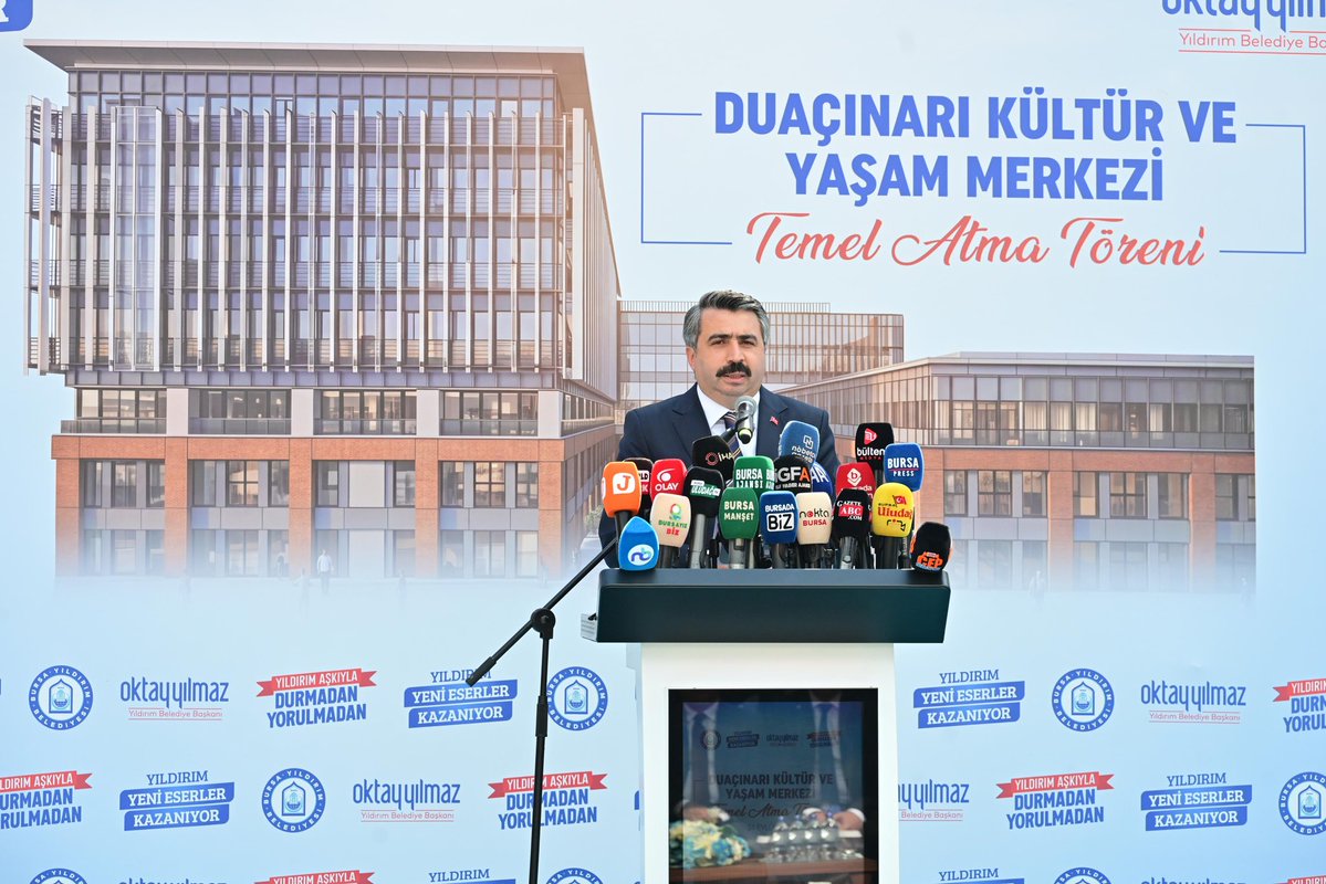 oktayyilmaz16's tweet photo. AK Parti Genel Başkan Vekilimiz Efkan Âlâ’nın katılımlarıyla, Duaçınarı Kültür ve Yaşam Merkezi’mizin temel atma törenini gerçekleştirdik. 

Duaçınarı’nda yükselecek bu merkez; gençlerimizin kendilerini keşfedeceği, kadınlarımızın emeklerini değerle buluşturacağı, hemşehrilerimizin kültür ve sanatla iç içe olacağı yeni bir buluşma noktası olacak. Şimdiden Yıldırım’ımıza, Bursa’mıza hayırlı olsun.

📍Duaçınarı Kültür ve Yaşam Merkezi
