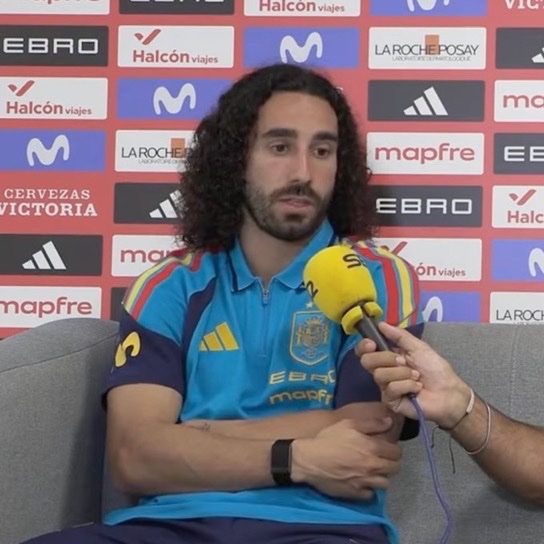 MadridXtra's tweet photo. 🗣️ Marc Cucurella on Kylian Mbappé’s World Cup achievements:

“I’d sign up for what Mbappé has done in a heartbeat.

It seems easy for Kylian because he scores so many goals, but we also have to appreciate that achieving those things is incredibly difficult.” https://t.co/rQKXXszlaJ