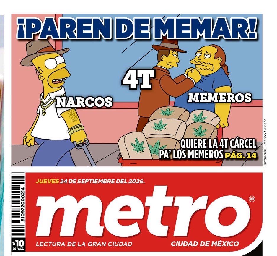 PeriodicoMETRO's tweet photo. 😳 Ahora van tras los memeros https://t.co/C7ieONUkci