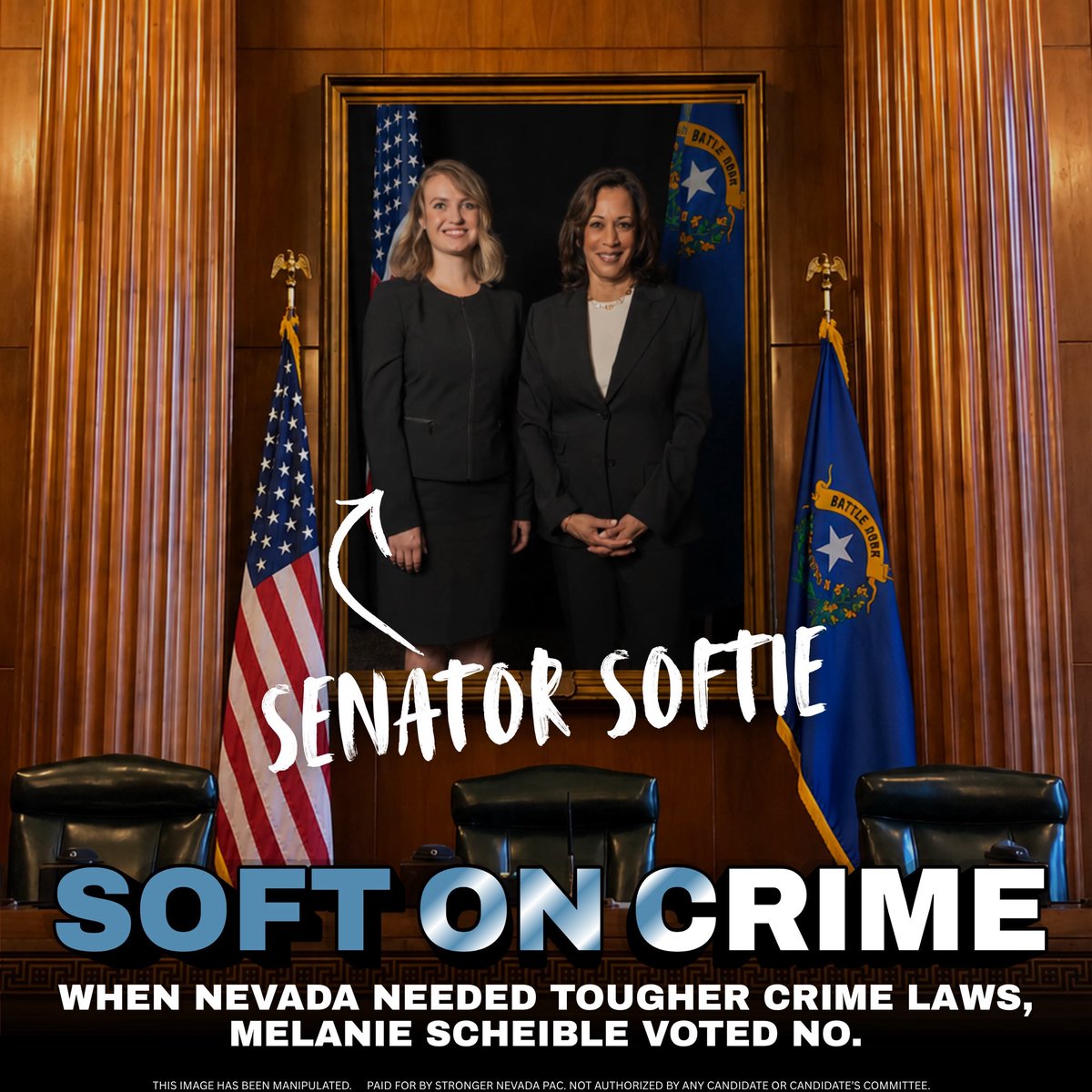 StrongerNV's tweet photo. When Nevada families needed safer streets, liberal @MelanieScheible voted to reduce penalties on thieves and drug traffickers.

Her soft-on-crime agenda makes us less safe. She's gotta go.

#NVleg #SD9 https://t.co/ZzzQyCx4dl
