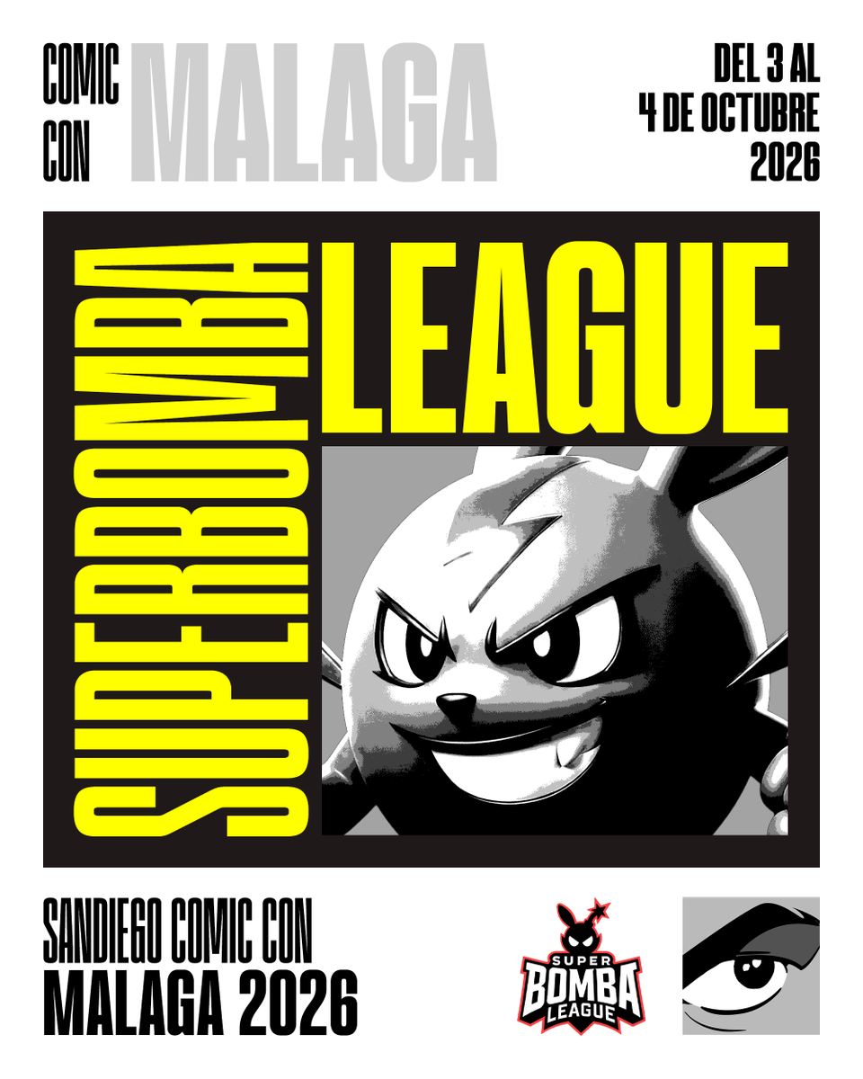SuperBombaSpain's tweet photo. 🚨 NOS VEMOS EN LA COMIC CON 🚨

Estaremos en Málaga el 3 y 4 de octubre para una de las citas más importantes del año

¿A cuántos veremos por el evento? 👀 https://t.co/5BLTaPoy74