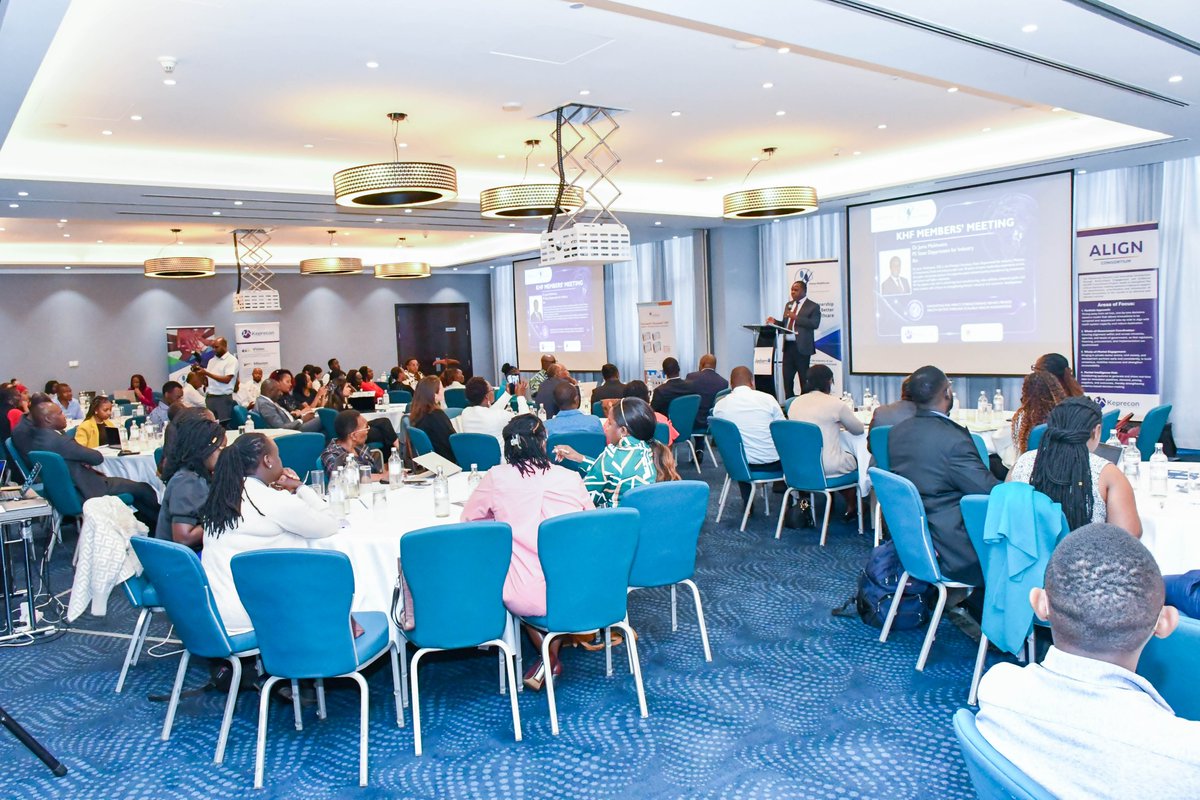 keprecon's tweet photo. We joined the Kenya Healthcare Federation (KHF) @KenyaHealthFed Members' meeting held under the theme “Innovating for Impact: Strengthening Kenya's Private Health Sector through Scalable Health Innovations,” bringing together players across the private health sector market to explore how innovation, investment and stronger systems can shape the future of healthcare.
In his keynote remarks, Dr. Juma Mukhwana, Principal Secretary, State Department for Industry @IndustryKE, challenged the sector to look beyond healthcare as a consumer market and embrace opportunities to produce, add value and manufacture locally.
He emphasised that Kenya’s growing healthcare market presents an opportunity to strengthen local manufacturing of pharmaceuticals, medical devices and other health products, while creating jobs, strengthening health security and reducing dependence on imports.
The conversation also highlighted the need for stronger public-private collaboration, supportive policies, investment and innovative financing to move local manufacturing from ambition to action.
Building on this conversation, Dr. Dan Odallo, representing Keprecon, shared insights on Advancing Country-Led Innovation Introduction through Government Engagement and Evidence (ALIGN) Project.
The ALIGN project seeks to strengthen the systems and decision-making processes that determine how health innovations are prioritised, introduced and ultimately reach the people who need them.
Dr. Odallo expounded for KHF members the whole-of-market concept that intends to institutionalize engagement of private health players including developers, manufacturers, researchers, distributors, professional associations, health providers, regulators, civil society and funders in government-led and data-driven decision-making in Kenya's health innovation landscape.
Keprecon’s partnership with KHF provides a platform for these voices to come together, identify barriers and strengthen the pathways through which innovations move into the health system.
From local manufacturing to better coordination, data, market engagement and regulatory pathways, the discussions reinforced one key message: transforming healthcare requires us to move beyond consuming innovations to creating, introducing and scaling solutions that respond to Kenya's real health needs.