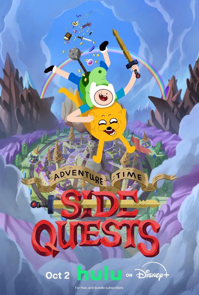 RequelFR's tweet photo. @IGN Une première affiche pour la saison 2 de la série 'Adventure Time: Side Quests', a également été dévoilée.

Sortie prévue pour le 2 octobre sur Disney+.

(Source: @IGN) https://t.co/FSDoorQtdN