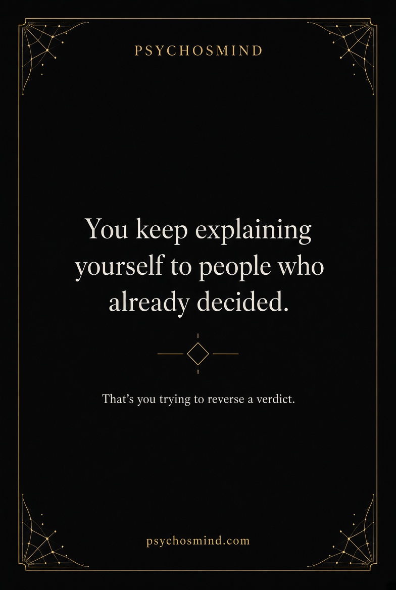 PsychOSmind1's tweet photo. You keep explaining yourself to people who already decided.
That’s not communication.
That’s you trying to reverse a verdict. https://t.co/DTD03ojg23