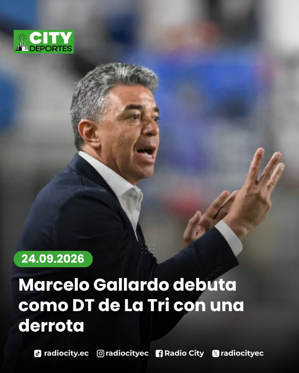 radiocityec's tweet photo. Marcelo Gallardo inició su ciclo con la selección ecuatoriana de fútbol pero no de la manera deseada.🥲

Ecuador perdió por 3-0 ante Corea del Sur, en el primer amistoso de la fecha FIFA y que marcó el inicio del ciclo de Marcelo Gallardo como entrenador de la selección nacional. https://t.co/sljdRvEpJN