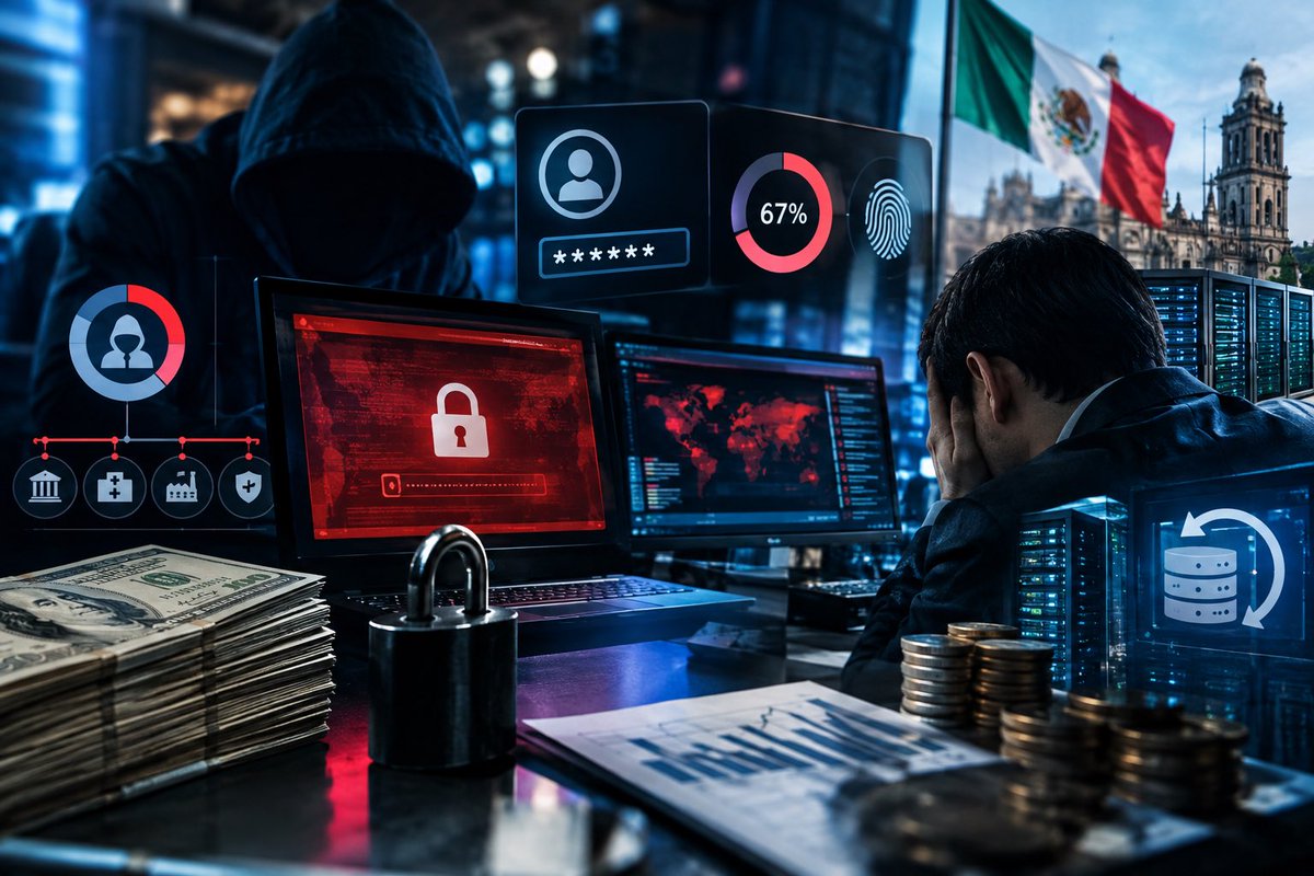 rleon_mx's tweet photo. De acuerdo con el reporte “el estado del Ransomware en México 2026” de Sophos, el compromiso de credenciales fue la causa raíz más común: se utilizó
en el 39% de los ataques, seguido email malicioso 24% y la explotación de vulnerabilidades 18%.
#OnlyFacts
https://t.co/fdVRwpSxOL https://t.co/IUlr93Lnu5