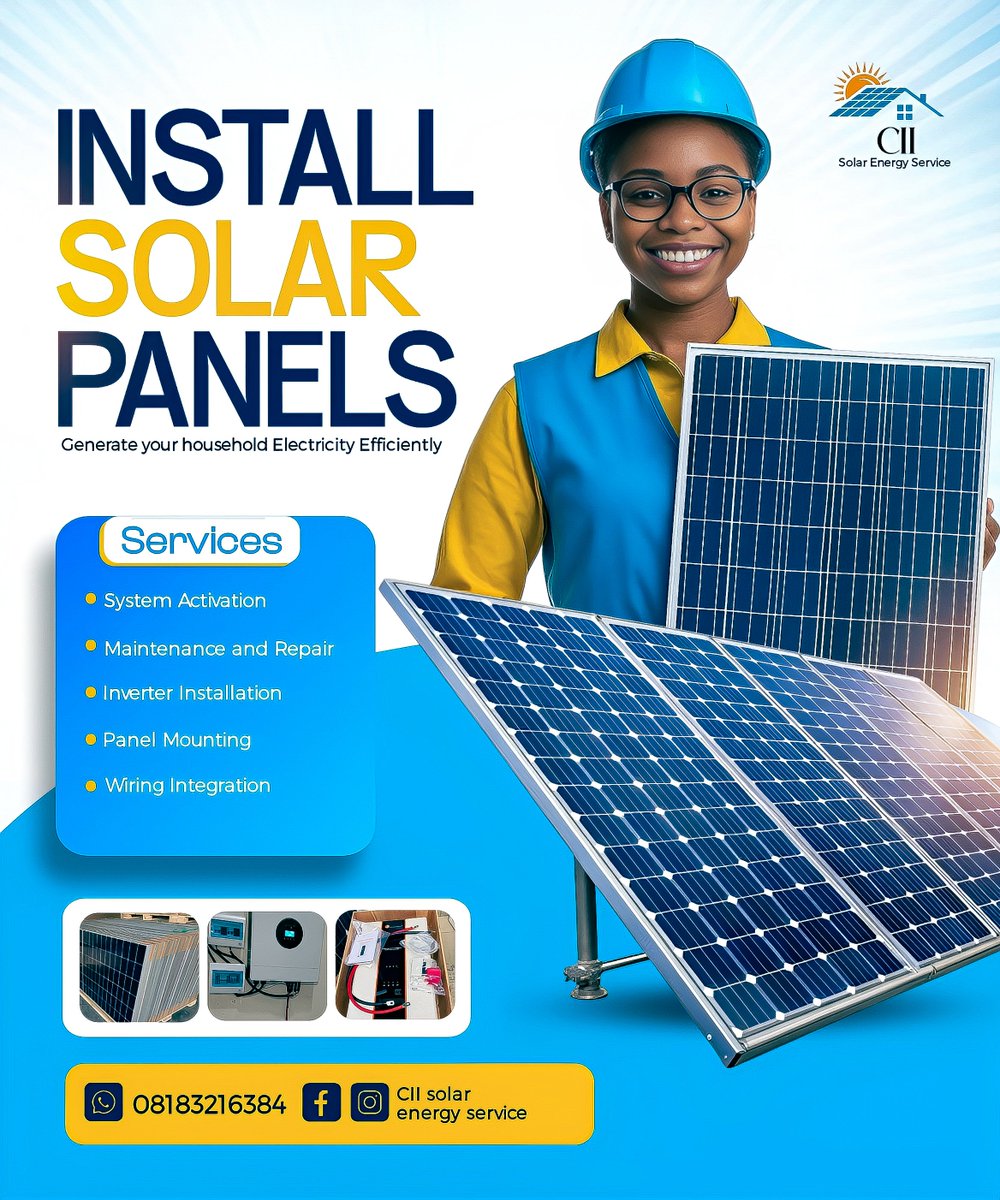 Jaystargraphics's tweet photo. Day 2/100

Created this flyer design for a CII solar energy service 

What's your thoughts? https://t.co/hvKd2RGYwu