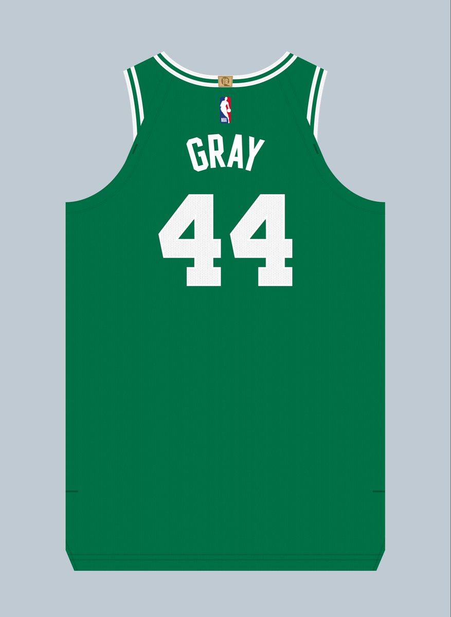EtienneCatalan's tweet photo. Hayden Gray will wear No. 44 for the #Celtics. Number last worn by Max Shulga in 2026. #NBA https://t.co/3osJ1Xdy6C