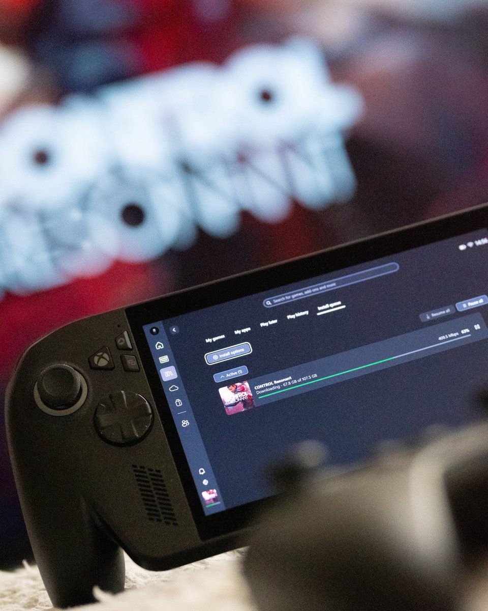 Loyalrex's tweet photo. Happy CONTROL RESONANT release day!

Will you be playing today?

And it’s an XBOX Play Anywhere title so I can play on both my Series X and XBOX ROG Ally X!

#controlresonant #xbox #xboxplayanywhere #remedyentertainment https://t.co/z4yWt56YsD