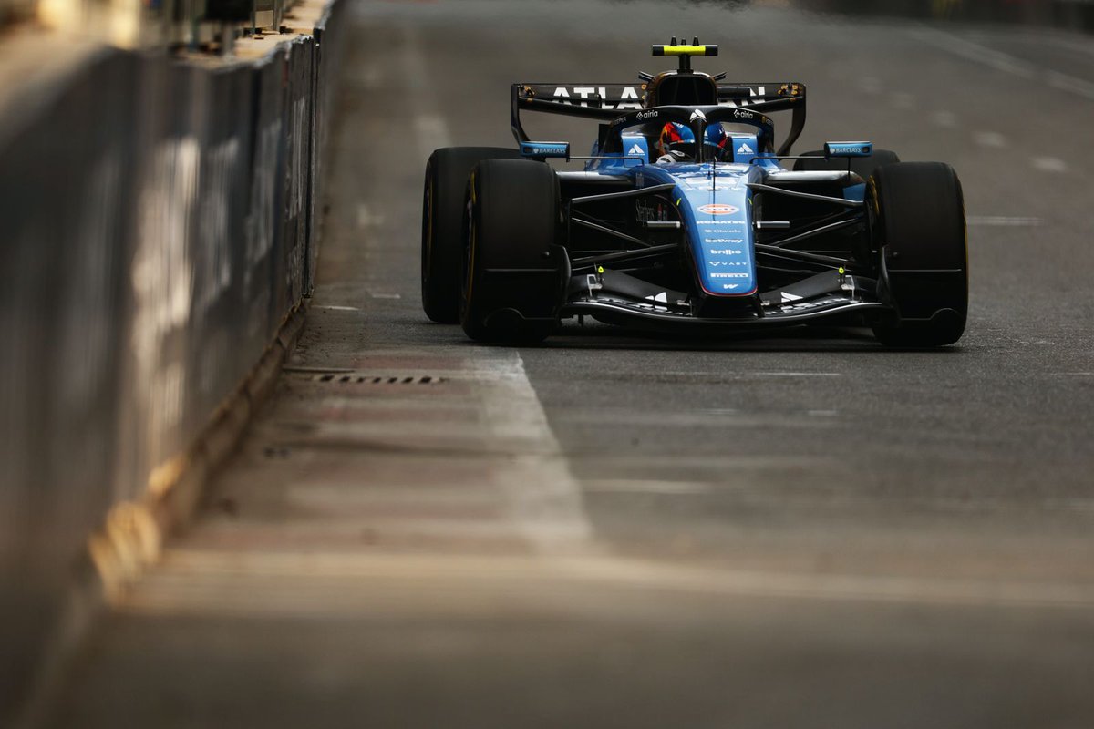 Carlossainz55's tweet photo. 🇦🇿 Today felt like a step forward. We didn't get all the laps in to evaluate everything, but we still have FP3. I feel better with the car, seems  we’re a bit closer to the midfield. Now we need to make the right steps going into tomorrow.

👉https://t.co/K4mBw4ErBc https://t.co/czt7llrghA
