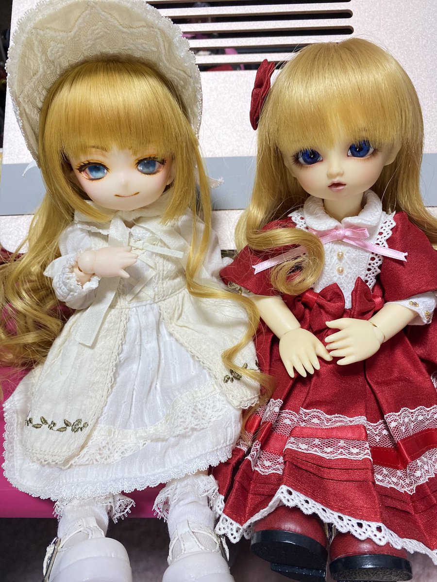 rainfallstar80's tweet photo. うちにはリアル寄りキャストドールのえりすちゃんとアニメ顔ソフビドールのえりすちゃんがおりましてですね　どっちもかわいいね https://t.co/3p5zu3gVZ1