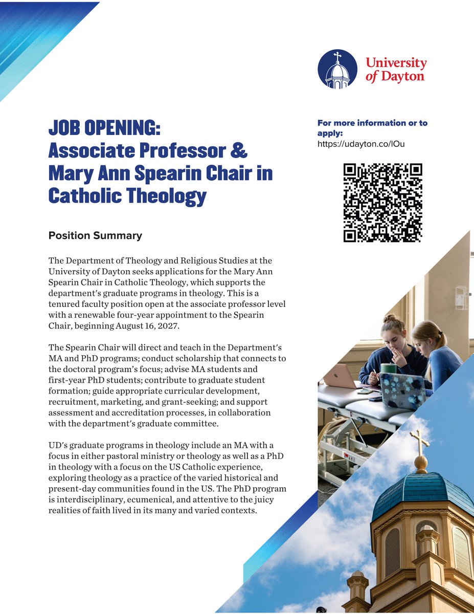 achahistory's tweet photo. Job Posting at the University of Dayton! https://t.co/l8c7g7qegt https://t.co/Hjz3jrCS2z