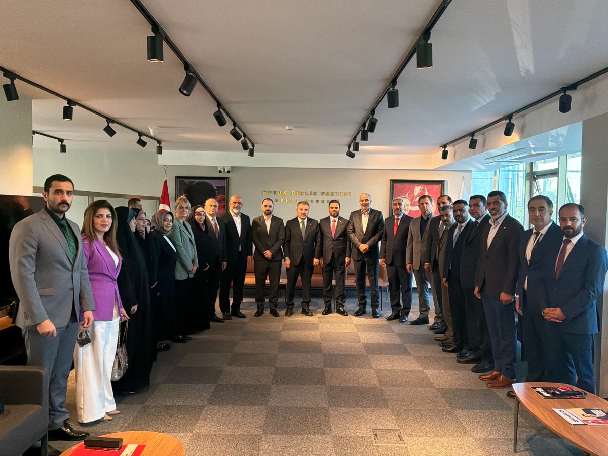 bbpgenelmerkez's tweet photo. Sayın Genel Başkanımız Mustafa Destici, Irak El Hikmet Hareketi Parlamento Grubu heyetini Genel Merkezimizde ağırladı.

Nazik ziyaretleri dolayısıyla Irak El Hikmet Hareketi Parlamento Grubu heyetine teşekkür ediyoruz. https://t.co/23BFy3wsGg