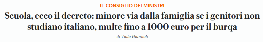 gloquenzi's tweet photo. Cosa, cosa? Bambini sottratti alla loro famiglia perche i genitori non sanno l'italiano?? Ma allora tutte quelle storia sulla famiglia nel bosco, i bambini che devono stare con mamma e papà, lo stato che non deve interferire con le famiglie e gli affetti, la libertà di insegnamento a casa...