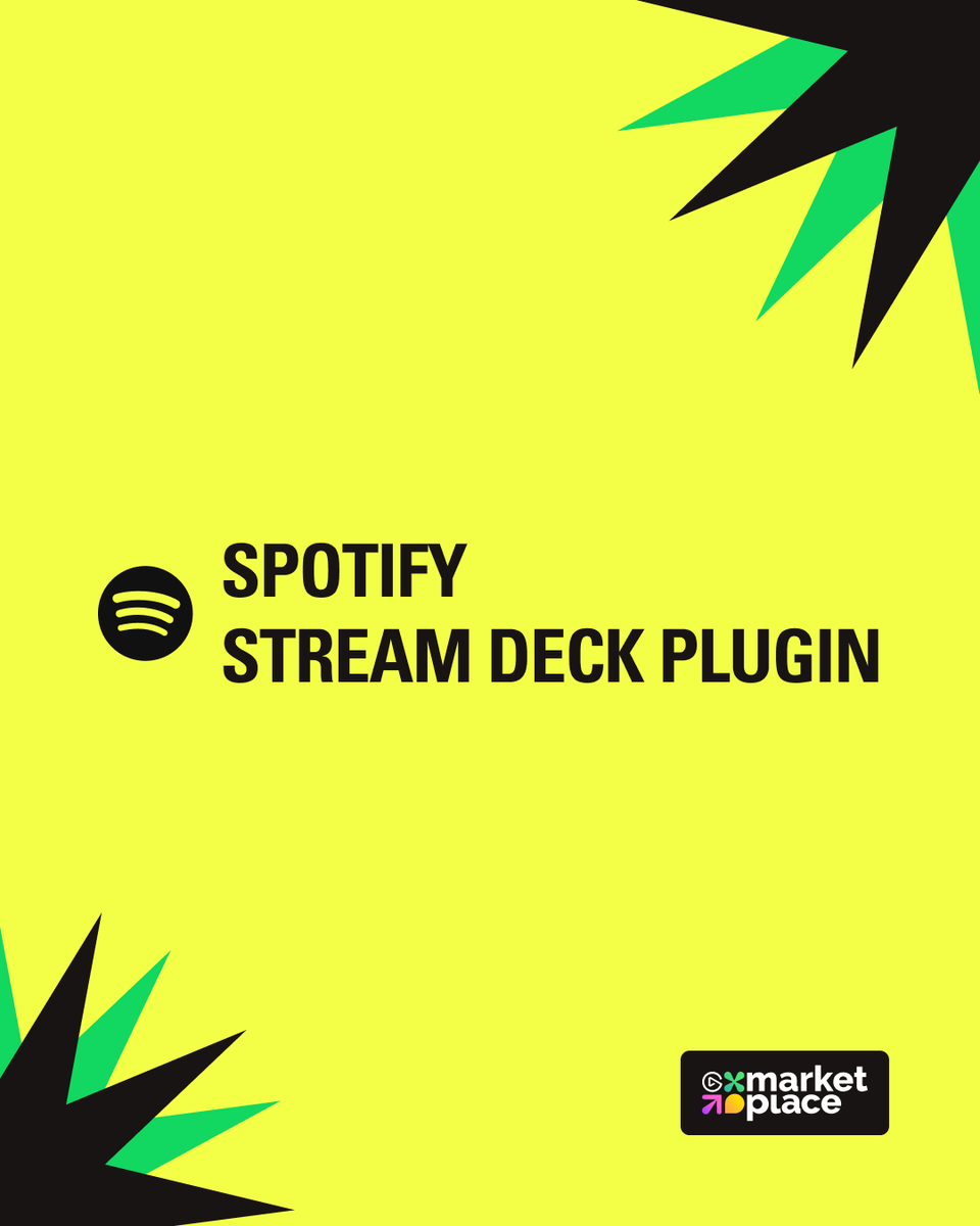 elgato's tweet photo. Introducing the @Spotify Plugin for Stream Deck. 🎶

Now powered by Spotify's official Web API with new actions to browse music, manage your queue, control playback, and a "Now Playing" view for Stream Deck Neo's Infobar.

Get the plugin: https://t.co/KE4SX0gwue https://t.co/VEDFTALXmd