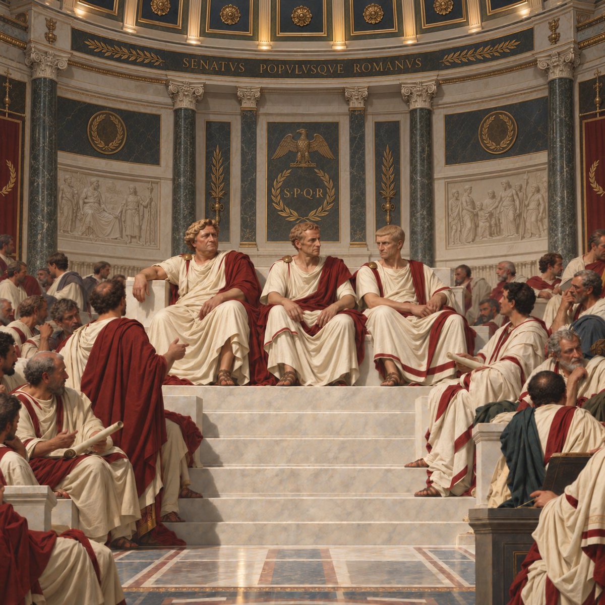 Legatesky's tweet photo. The First Triumvirate — Pompey, Caesar &amp; Crassus https://t.co/78G2VbOssR