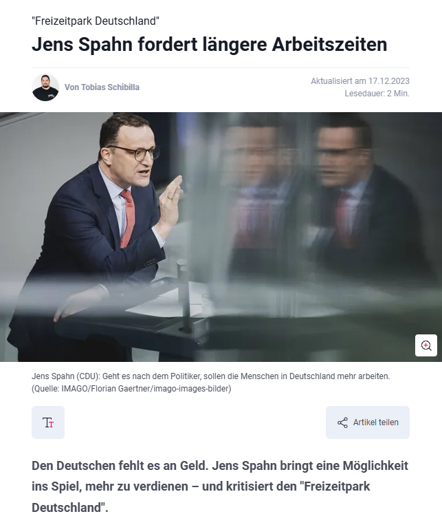 djpr's tweet photo. Wenn alle die Arbeitsmoral von Jens Spahn hätten, wäre Deutschland längst der „Freizeitpark“, vor dem er warnt. https://t.co/caeeovnnxi