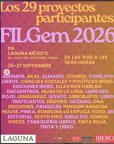lesvoz's tweet photo. 26-27 y 28 de septiembre nos encuentras en la FILGEM, el viernes inauguración desde las 10am, y el sábado presentación de nuestras autoras... las esperamos, entrada libre, para todo publico, y como siempre para LeSVOZ primero las lesbianas. https://t.co/Kyr8fD3bBD