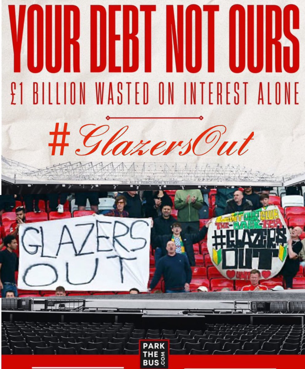 GGMANUTD23's tweet photo. #GlazersOut
#GlazersSellManUtd
#GlazersFullSaleOnly
#GlazersAndRatCliffeOut https://t.co/AcnPiZXft2