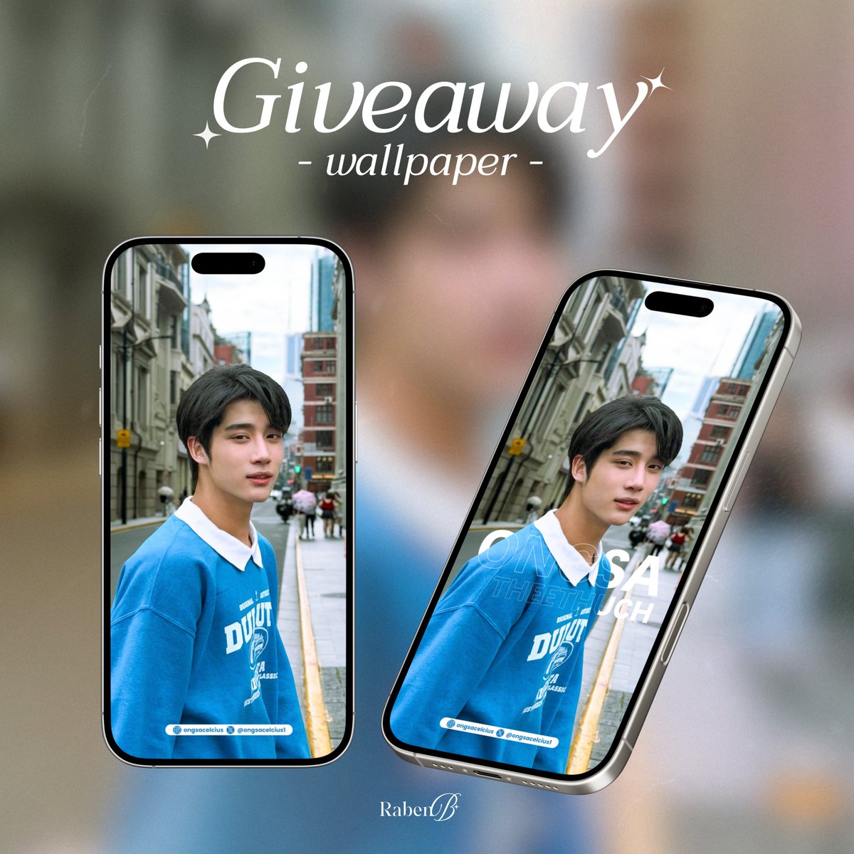 rraben_bbb's tweet photo. Giveaway Ongsa wallpaper ✴︎

kindly rt before use (🪷)
* personal use only *

✧ Link in mention ✧

#ongsacelcius ༘⋆ 
#แจกwallpaper