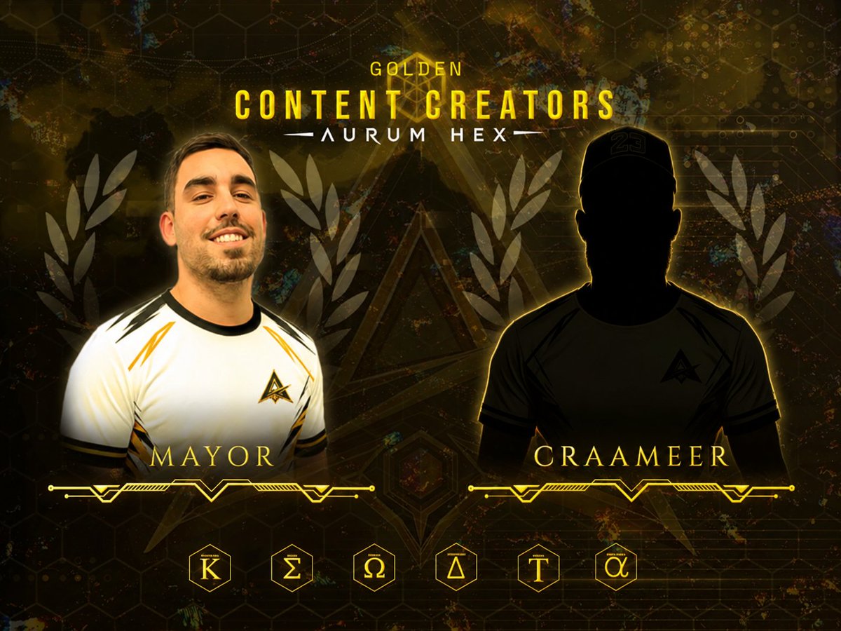 AurumHex's tweet photo. ✨CREADORES DE CONTENIDO ✨

Tercera tanda de creadores:

@Mayor_GG_  y @Cr4meer 

Pisando fuerte y acelerando en tercera🔥

#TheGoldenCurse https://t.co/tLXmpPgNnw