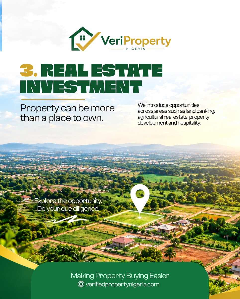 veripropertyng's tweet photo. From property sourcing and sales to property marketing, investment opportunities, project development and our growing Realtor network, we’re building a real-estate company around more than transactions.

And technology is helping us build what comes next. https://t.co/vIwciL8pOQ