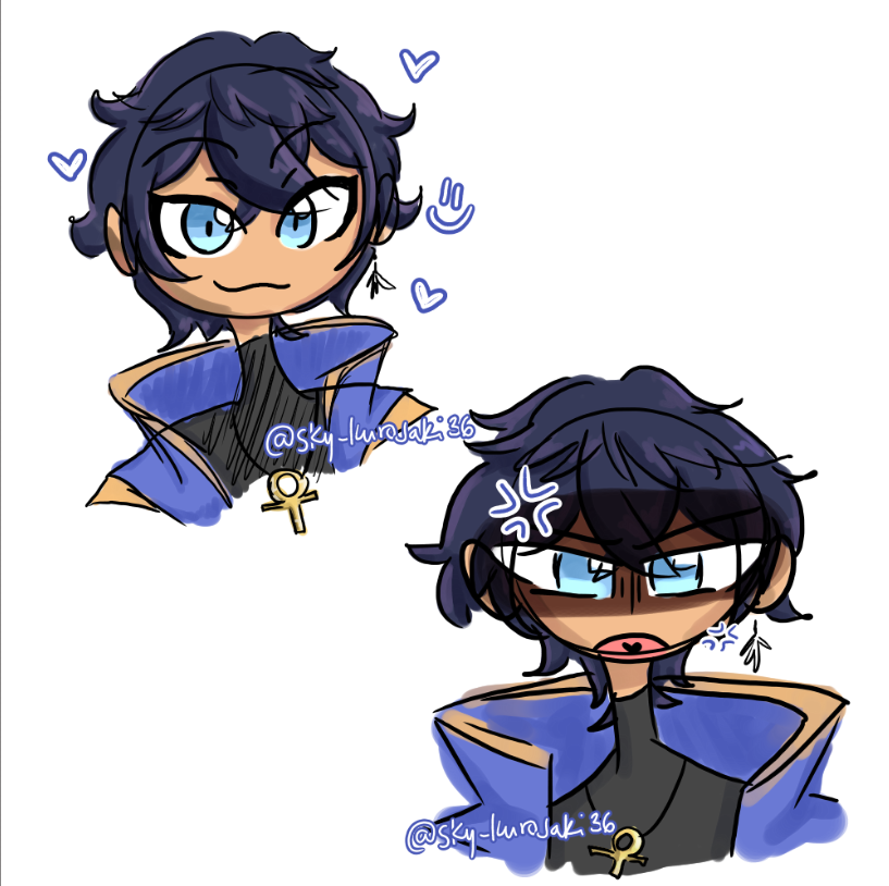 sky_kurosaki36's tweet photo. some late night sketches of @/Kaivtuber_ #KaiArt https://t.co/qZFGYIaikB