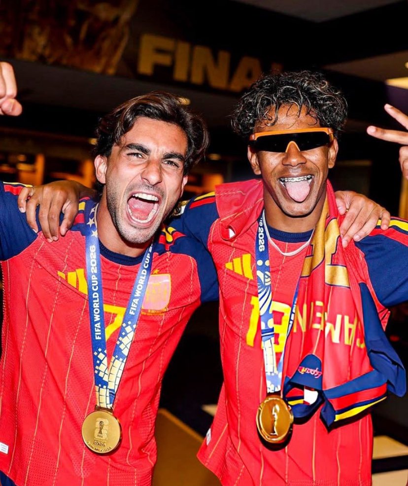 torresletters's tweet photo. Lamine about the final “My favorite part of the World Cup was Ferran's goal or the victory lap after winning” https://t.co/6ssTOjs01Q