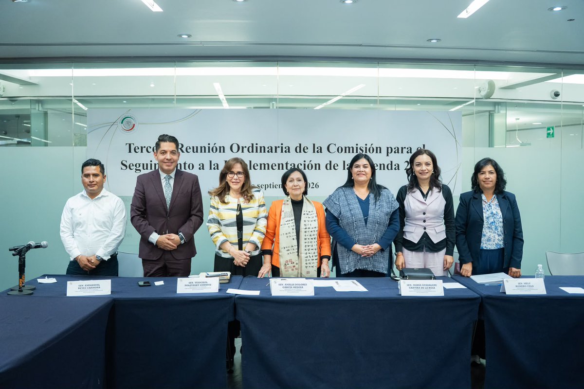 GpeChaviraMX's tweet photo. 🌎 Seguimos trabajando por un futuro más justo, sostenible e incluyente.

Participamos en la Comisión para el Seguimiento a la Implementación de la Agenda 2030, fortaleciendo los esfuerzos para avanzar en los ODS y construir mejores condiciones para todas y todos. https://t.co/Of8VSsvgt2
