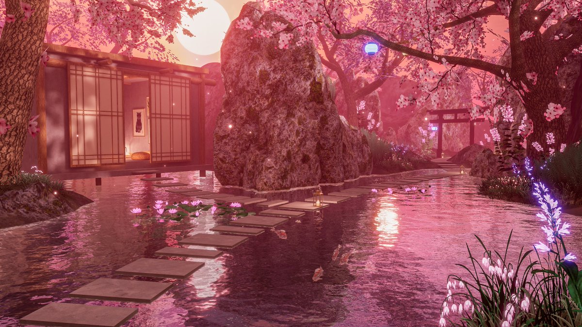 RedPanda_VRC's tweet photo. If you visited this world once I suggest to look at it once more! Lilly has updated this whole world with a brand new look!   

もしこの世界を一度訪れたことがあるなら、ぜひもう一度覗いてみてください！リリーがこの世界全体を刷新し、まったく新しい姿に生まれ変わらせました！  

World: Safe and Sound  
Author: Lilly The Cat @lillysworldsvr
Link: https://t.co/iBUNibxp3J 

#VRChat #VRChatPhotography 
#VRChat_world紹介 #RPandaLens