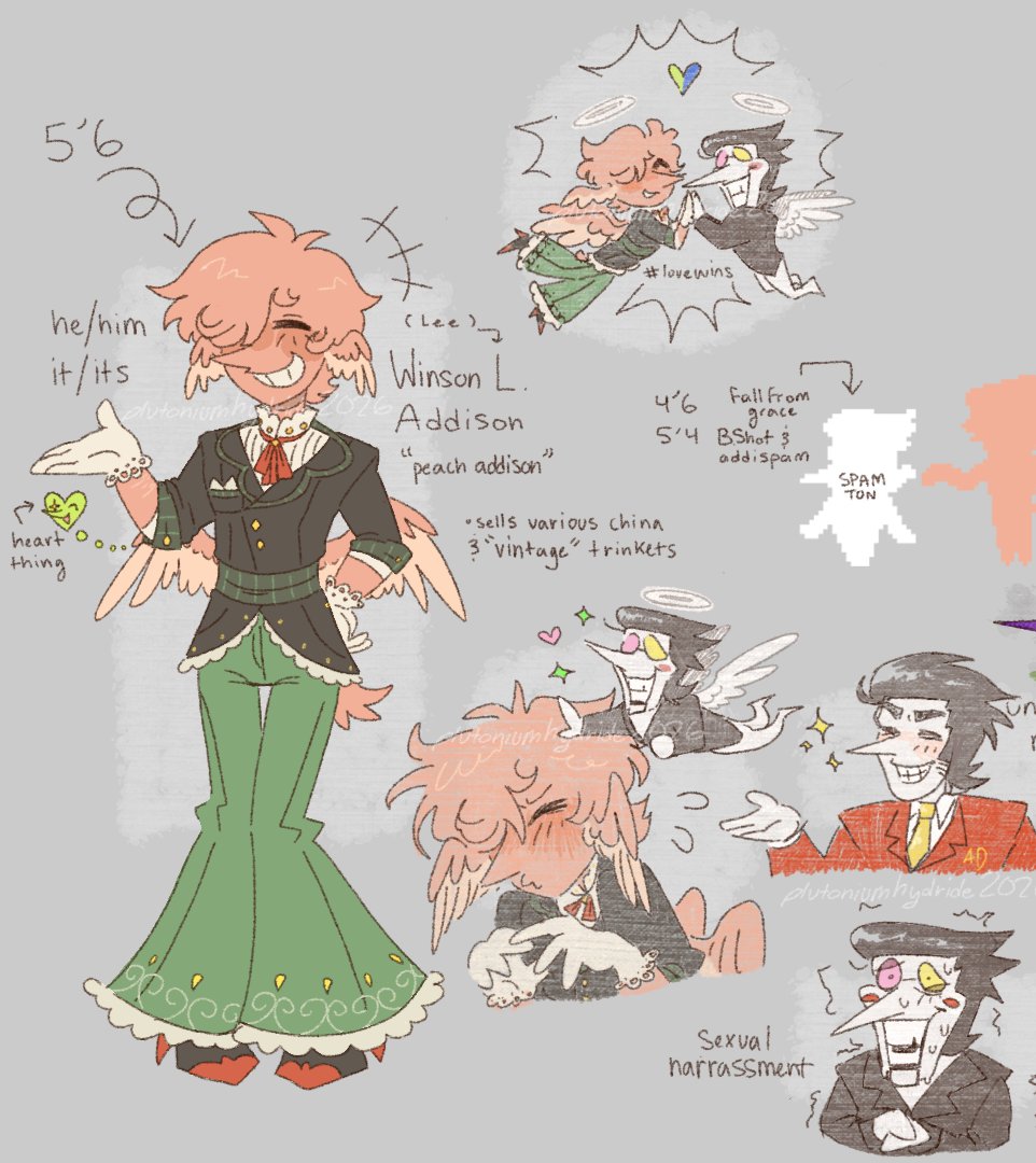 plutoniumH2's tweet photo. feeds you my little magma dump featuring the addisons and spam by  little spoonfuls and being careful not to overfeed you #deltarune #addisons #spamton #addisona (??) https://t.co/uUrxt3TIb3