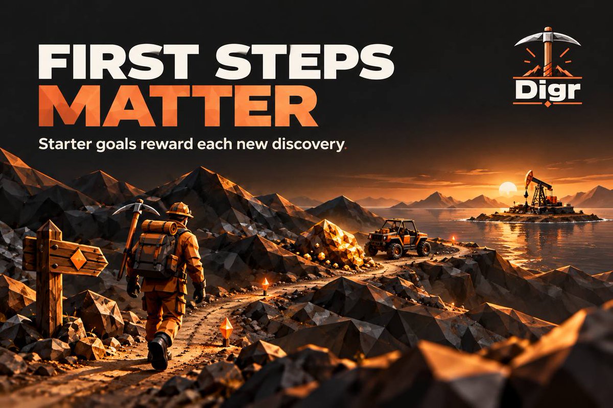 DigrRh's tweet photo. Found a busy ore node? Stay. Up to three prospectors can mine it at once, each with their own dig. When it crumbles, another grows elsewhere in the claim. There’s room for everyone at the rock. $Digr https://t.co/VDWgigb0xg