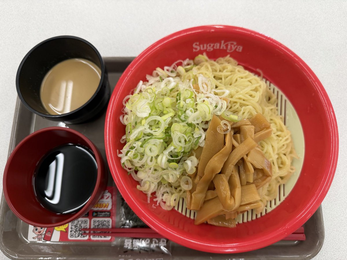 ko1122yama's tweet photo. 426  ざるラーメン 麺大盛 メンマ ネギTP
@スガキヤ SVH津白塚店 https://t.co/j0JoynGRLU