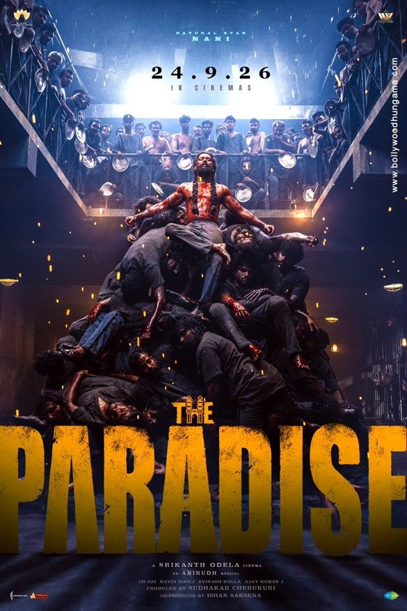 TheFilmDeskIN's tweet photo. #TheParadise packs scale, brutal action and a ferocious #Nani, with #SrikanthOdela’s world-building and the first half emerging as major strengths.

But the film loses steam post-interval, dragged down by excessive violence, uneven editing and a stretched screenplay.

⭐️⭐️½/5 https://t.co/BdmC3kE5H4